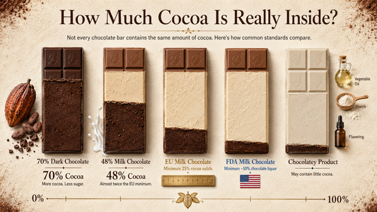 Comparison of cocoa content in chocolate