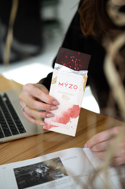 MYZO Classic Trio chocolate subscription box with three single-origin bars from Costa Rica