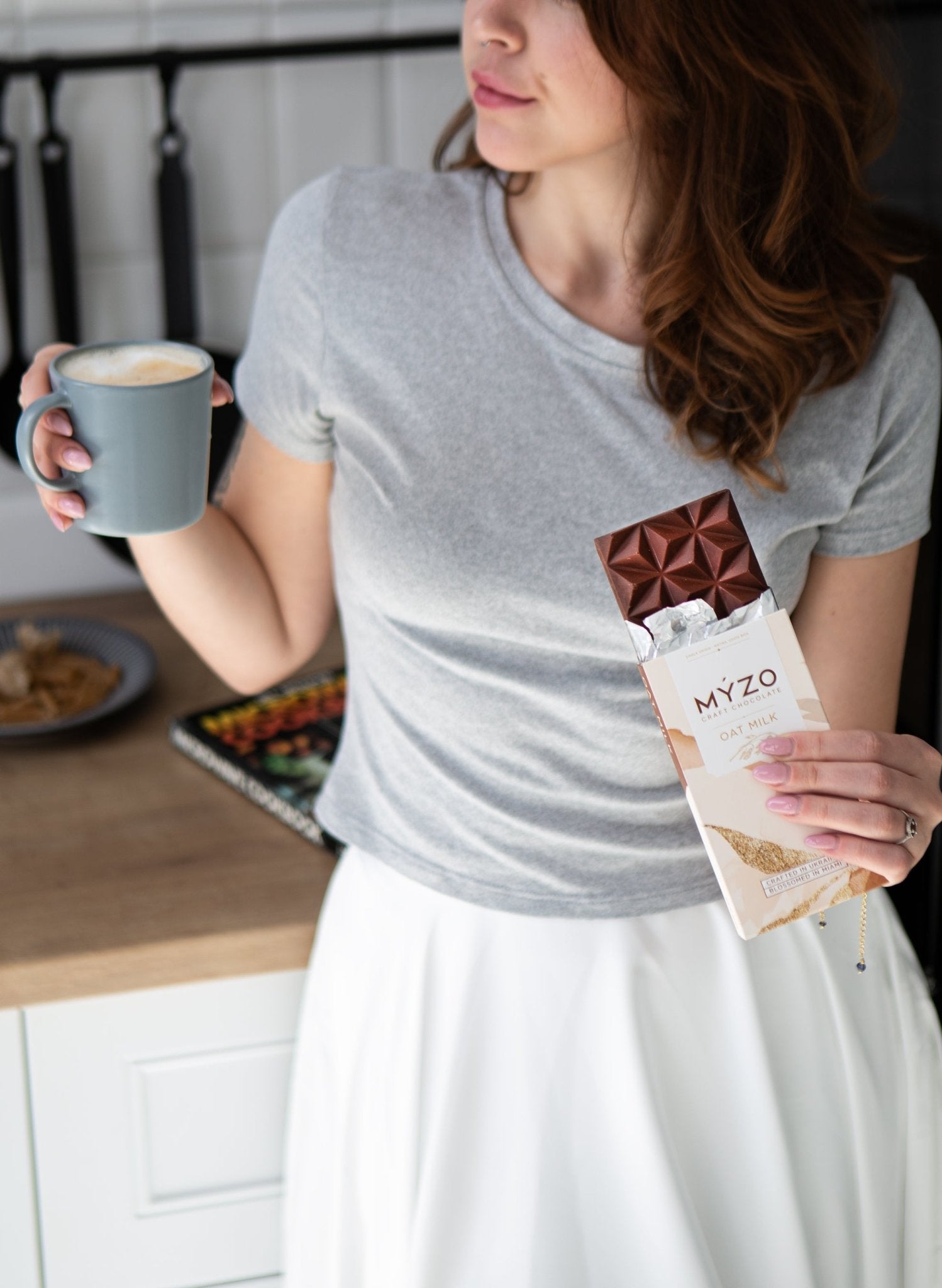 Pack of 6 MYZO Oat Milk Chocolate bars — vegan single-origin Costa Rican cacao set